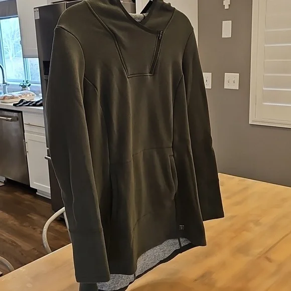 Title Nine Olive Green Pullover Hoodie - Picture 8 of 13